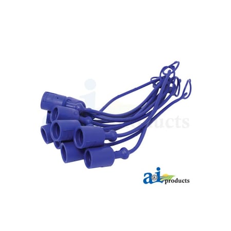 A & I Products Dust Cap, 3/8", Blue (10 pkg) 10" x3" x2" A-C211175